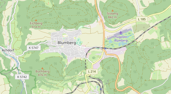 Area di sosta per camper sulla carta