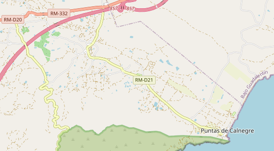 Aire camping-car sur la carte