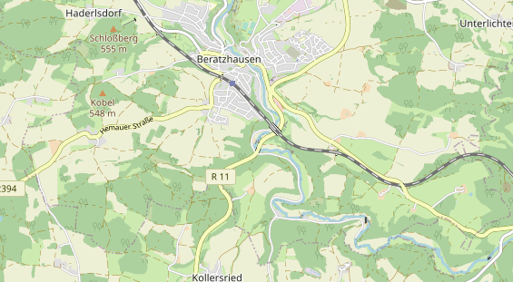 Área para autocaravana en la tarjeta