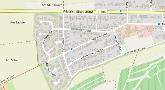 Stellplatz auf Satellitenbild