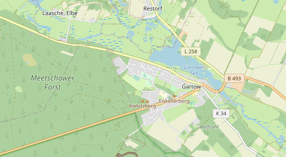 Area di sosta per camper sulla carta