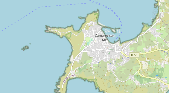 Área para autocaravana en la tarjeta
