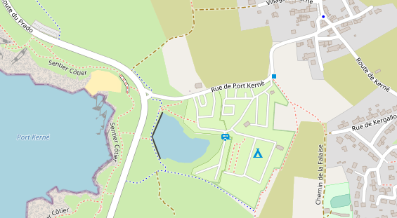 Stellplatz auf Satellitenbild