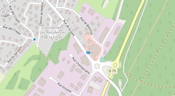 Stellplatz auf Satellitenbild