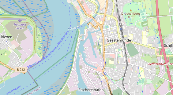 Aire camping-car sur la carte