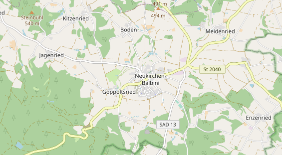 Aire camping-car sur la carte