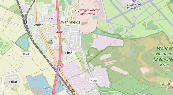 Aire camping-car sur la carte