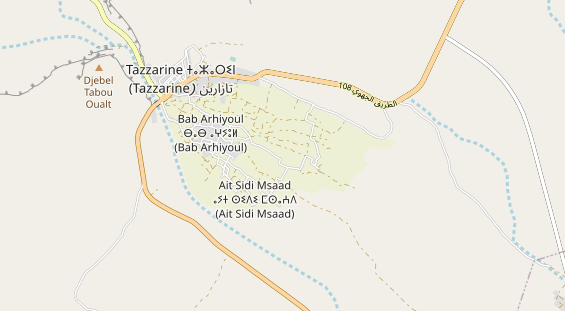 Aire camping-car sur la carte