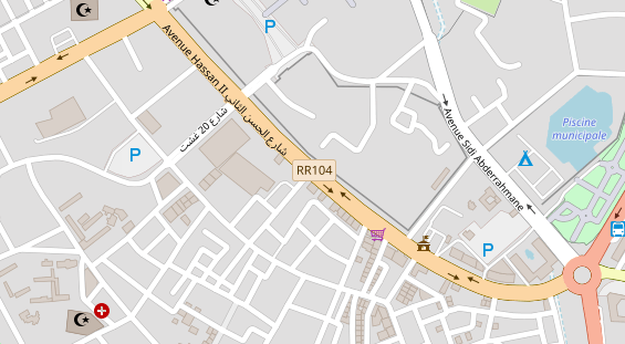 RV parking auf Karte