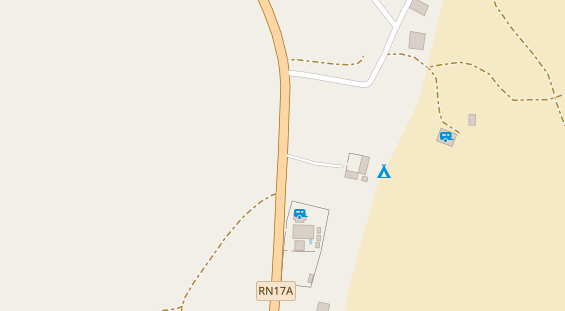 Stellplatz auf Satellitenbild