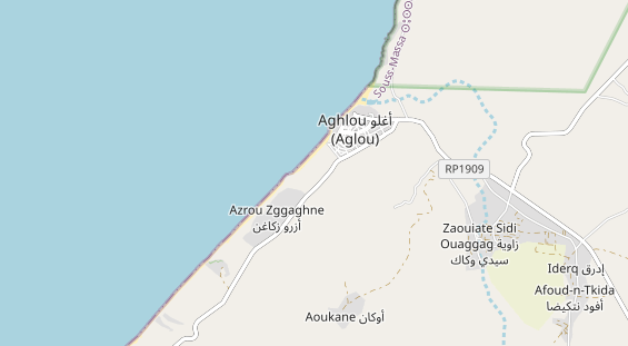 Area di sosta per camper sulla carta