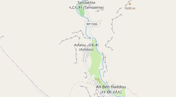 Aire camping-car sur la carte