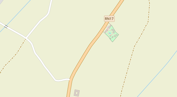 Stellplatz auf Satellitenbild