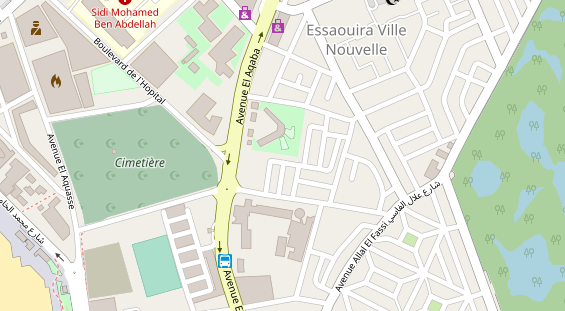 Stellplatz auf Satellitenbild