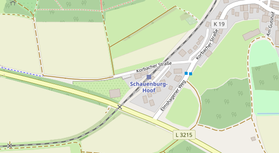 Stellplatz auf Satellitenbild