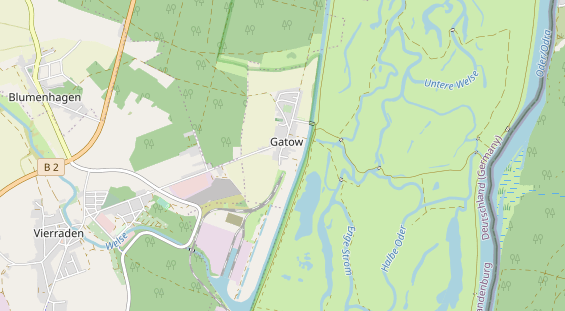 Aire camping-car sur la carte