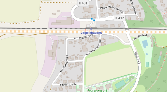 Stellplatz auf Satellitenbild