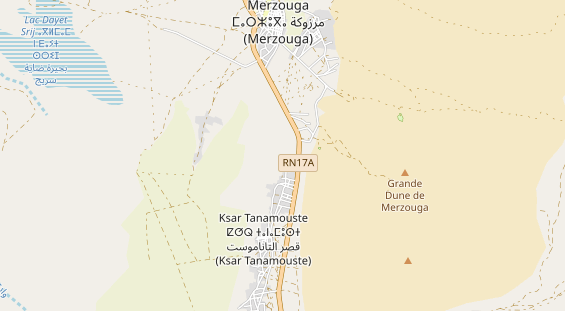 Área para autocaravana en la tarjeta