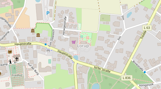 Stellplatz auf Satellitenbild