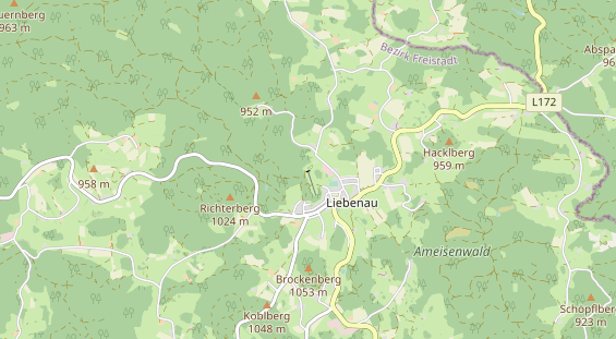 Area di sosta per camper sulla carta