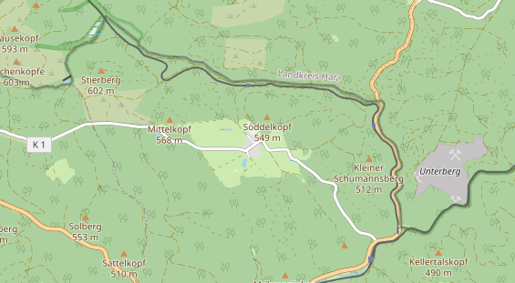 Área para autocaravana en la tarjeta