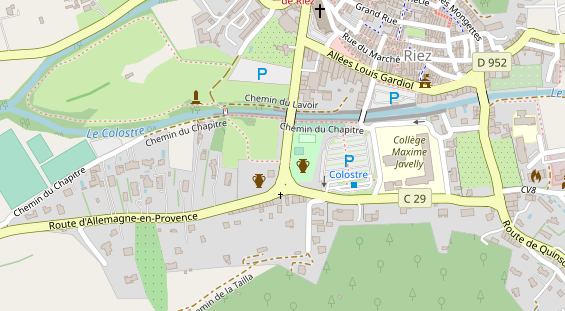 Stellplatz auf Satellitenbild