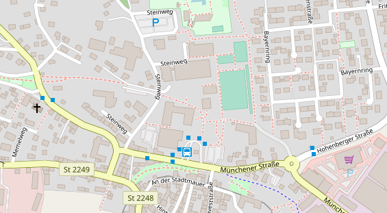 Stellplatz auf Satellitenbild