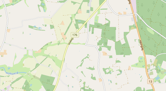 Área para autocaravana en la tarjeta