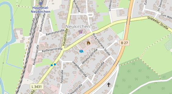 Stellplatz auf Satellitenbild