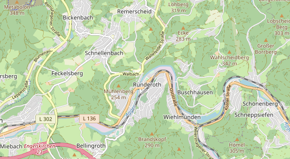 Aire camping-car sur la carte