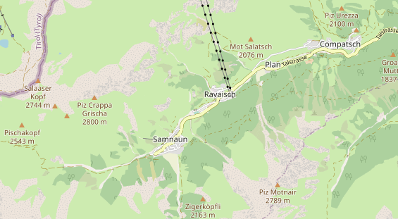 Aire camping-car sur la carte