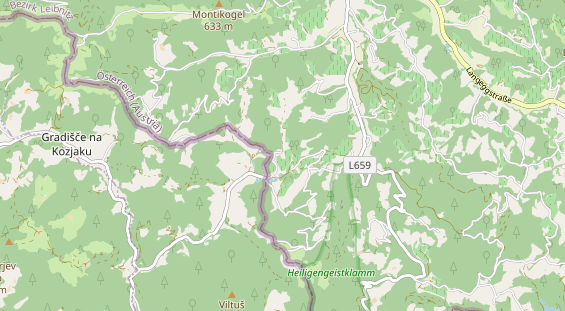 Aire camping-car sur la carte