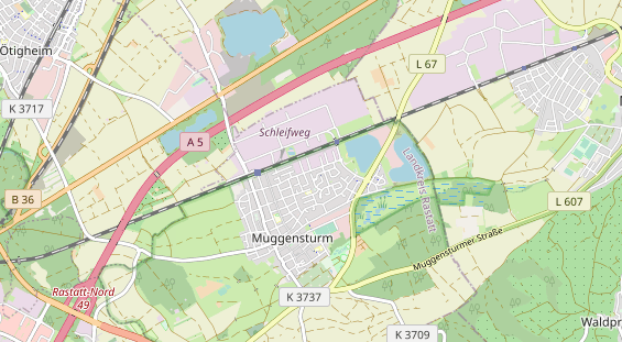 Aire camping-car sur la carte