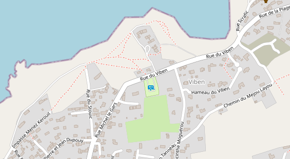 Stellplatz auf Satellitenbild