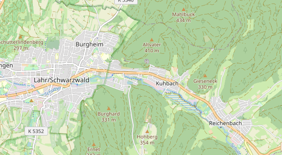 Area di sosta per camper sulla carta