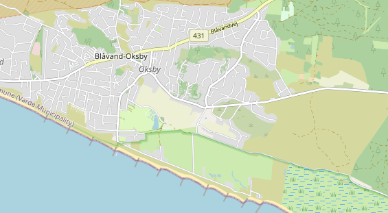 Area di sosta per camper sulla carta