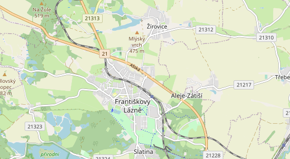 Área para autocaravana en la tarjeta