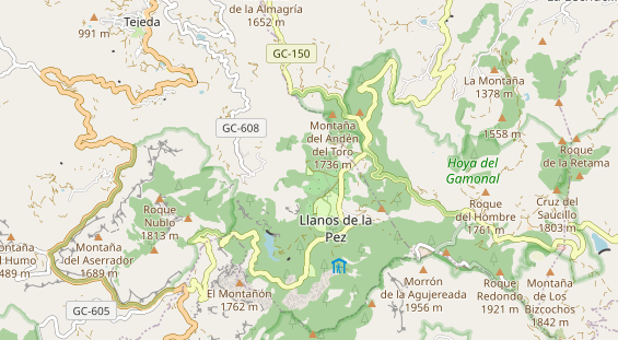 Área para autocaravana en la tarjeta