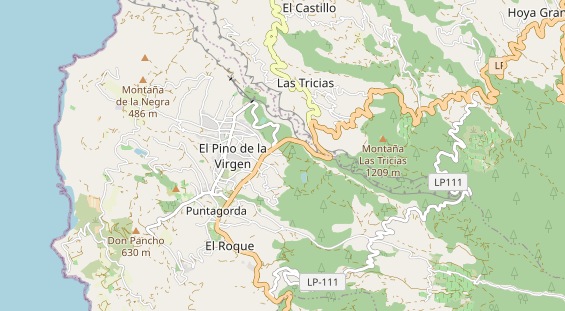 Área para autocaravana en la tarjeta