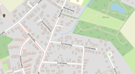 Stellplatz auf Satellitenbild