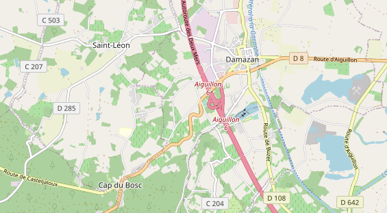 Área para autocaravana en la tarjeta