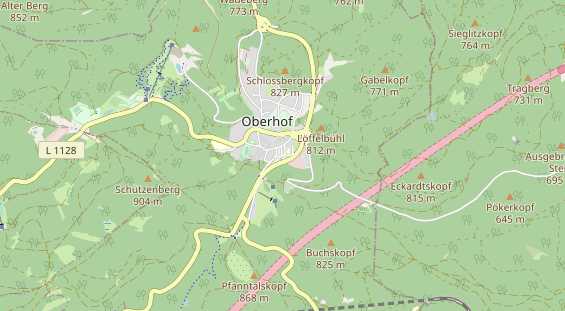 Area di sosta per camper sulla carta