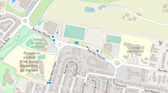 Stellplatz auf Satellitenbild