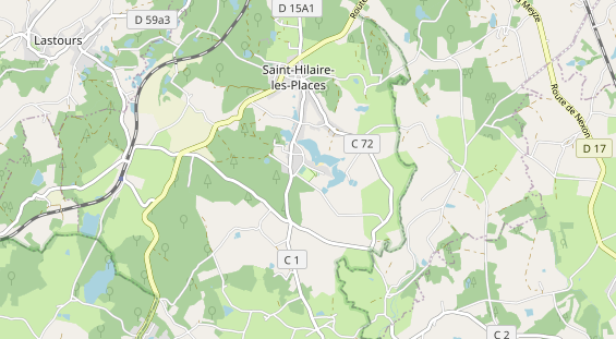 Aire camping-car sur la carte