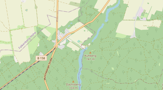 Aire camping-car sur la carte