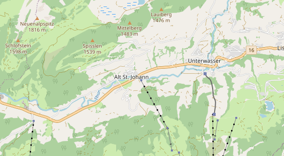 Área para autocaravana en la tarjeta