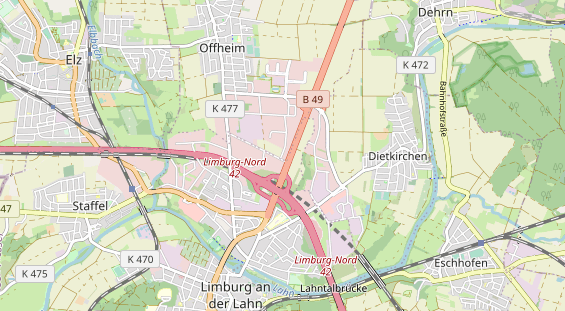 Aire camping-car sur la carte