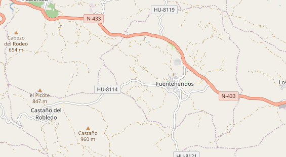 Aire camping-car sur la carte