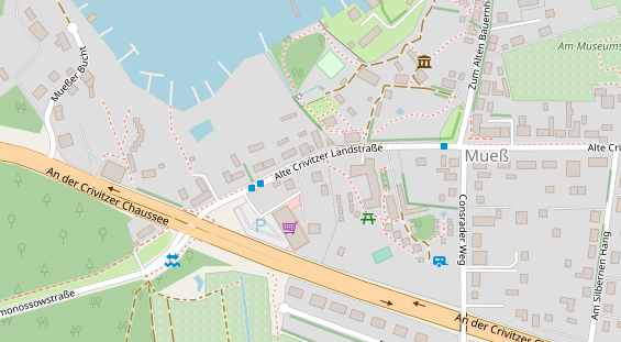 Stellplatz auf Satellitenbild