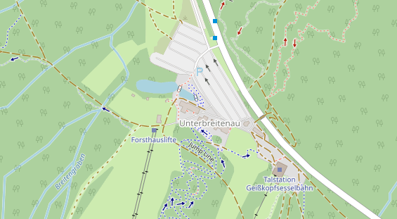 Stellplatz auf Satellitenbild